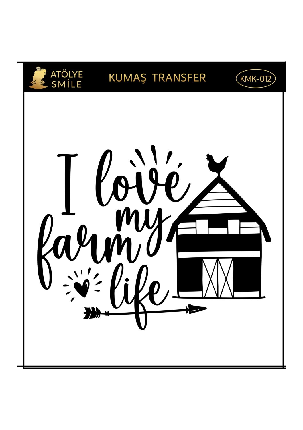 ATÖLYE SMİLE HER YÜZEY TRANSFER- KMK012