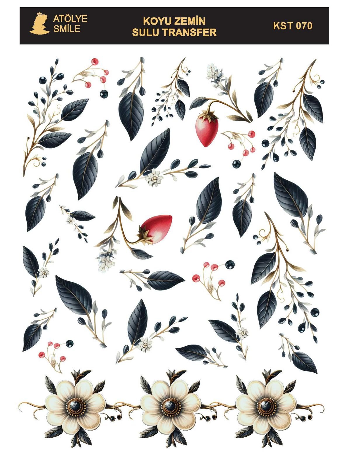 ATÖLYE SMİLE KOYU SULU TRANSFER KST-070