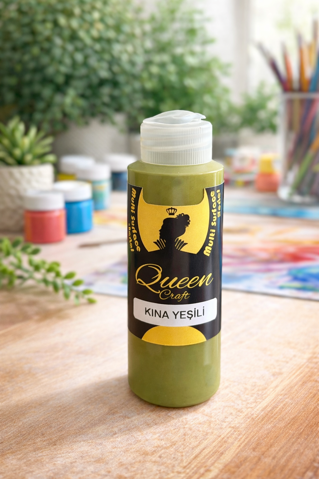 QUEEN CRAFT MULTİ 120 ML-KINA YEŞİLİ