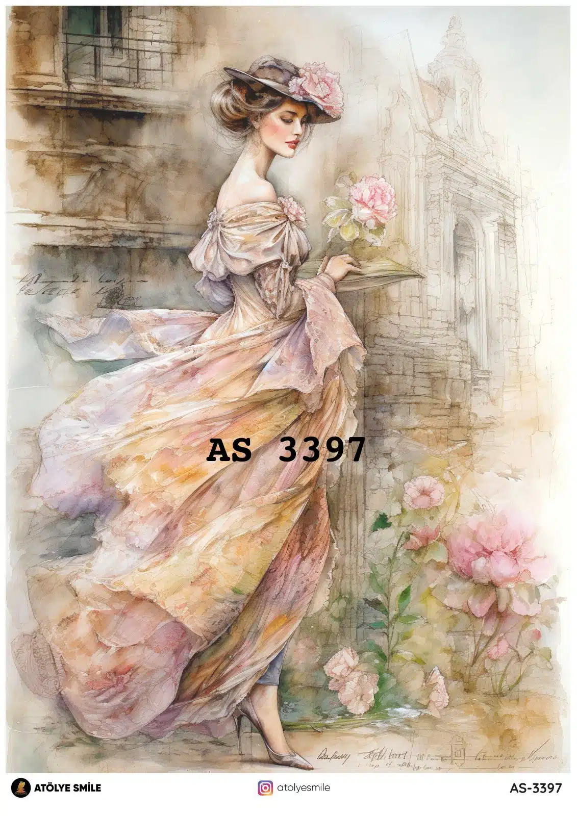 ATÖLYE SMİLE ÖZEL SERİ PİRİNÇ DEKOPAJ 3397