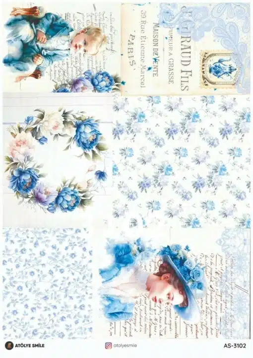 ATÖLYE SMİLE ÖZEL SERİ PİRİNÇ DEKOPAJ AS-3102