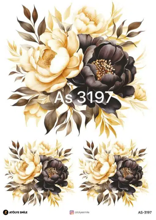 ATÖLYE SMİLE ÖZEL SERİ PİRİNÇ DEKOPAJ AS-3197