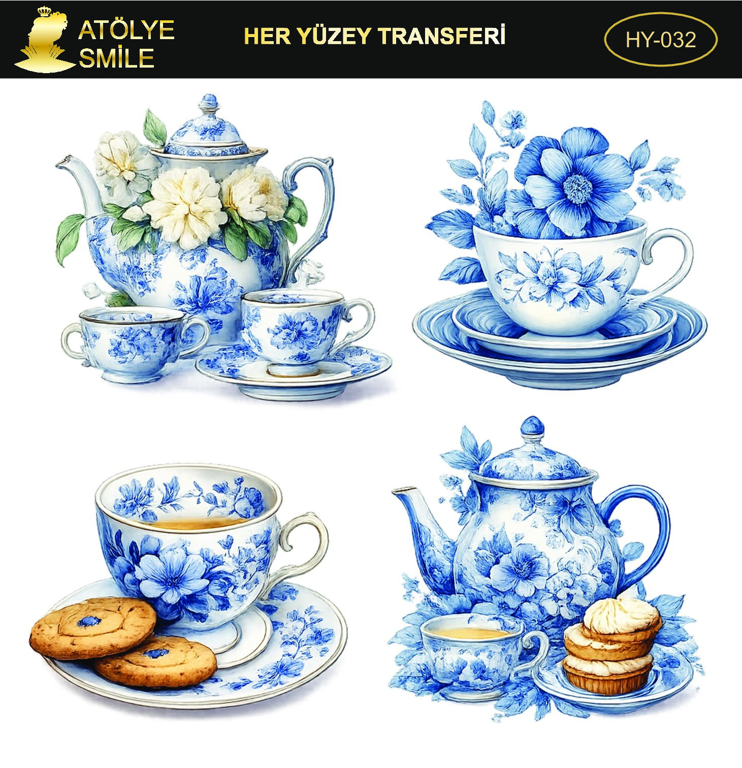 ATÖLYE SMİLE HER YÜZEY TRANSFER- HY 032