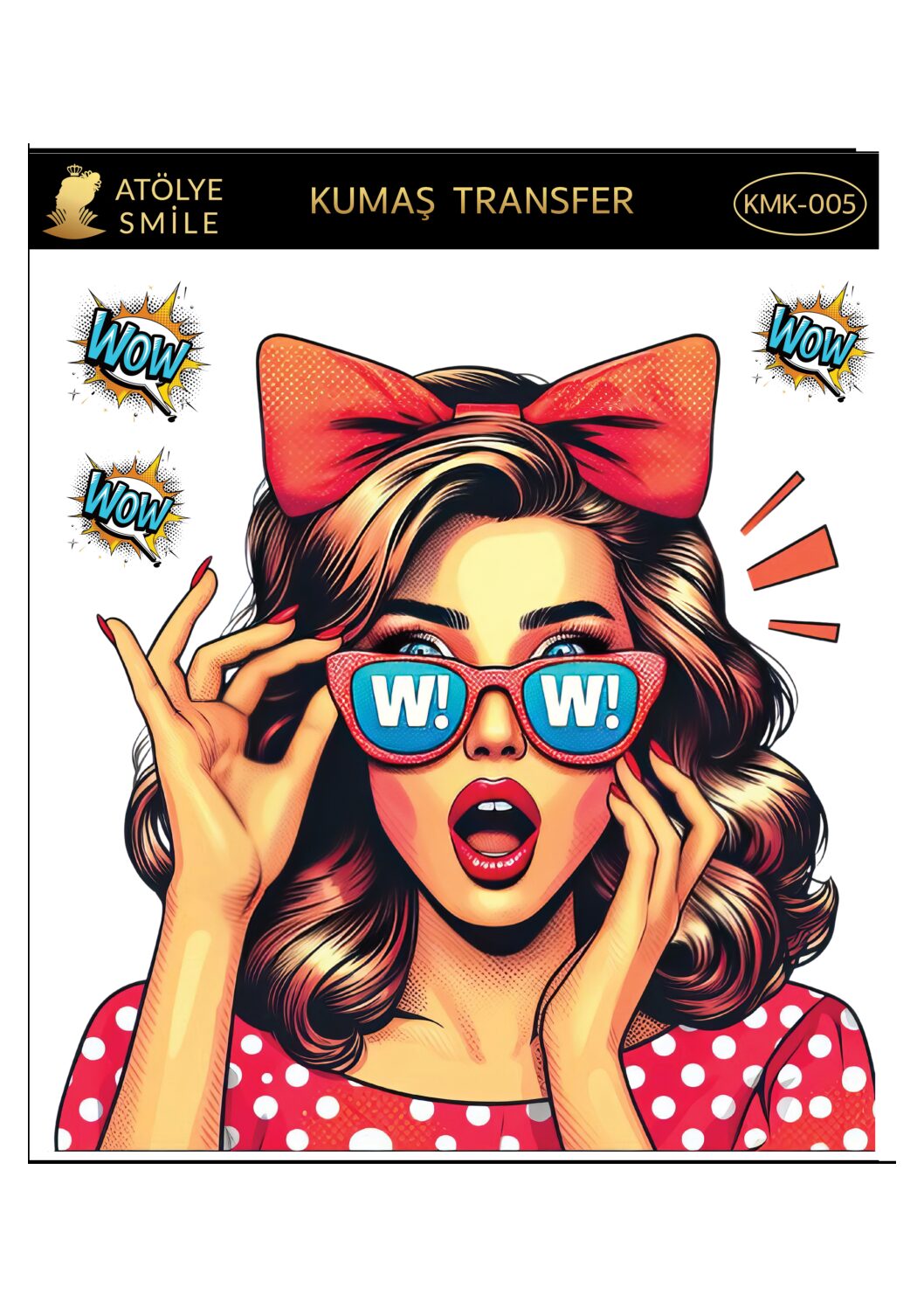 ATÖLYE SMİLE HER YÜZEY TRANSFER- KMK005