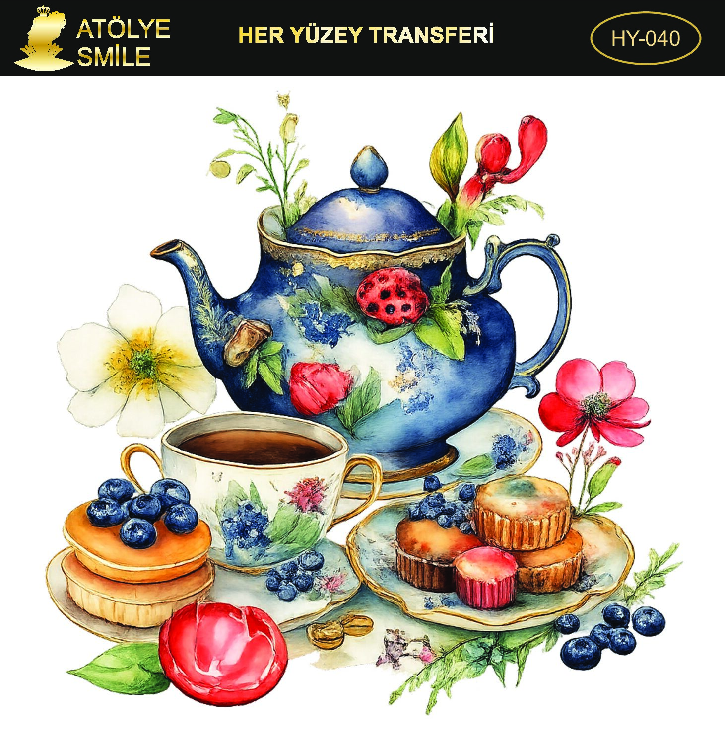 ATÖLYE SMİLE HER YÜZEY TRANSFER- HY 040