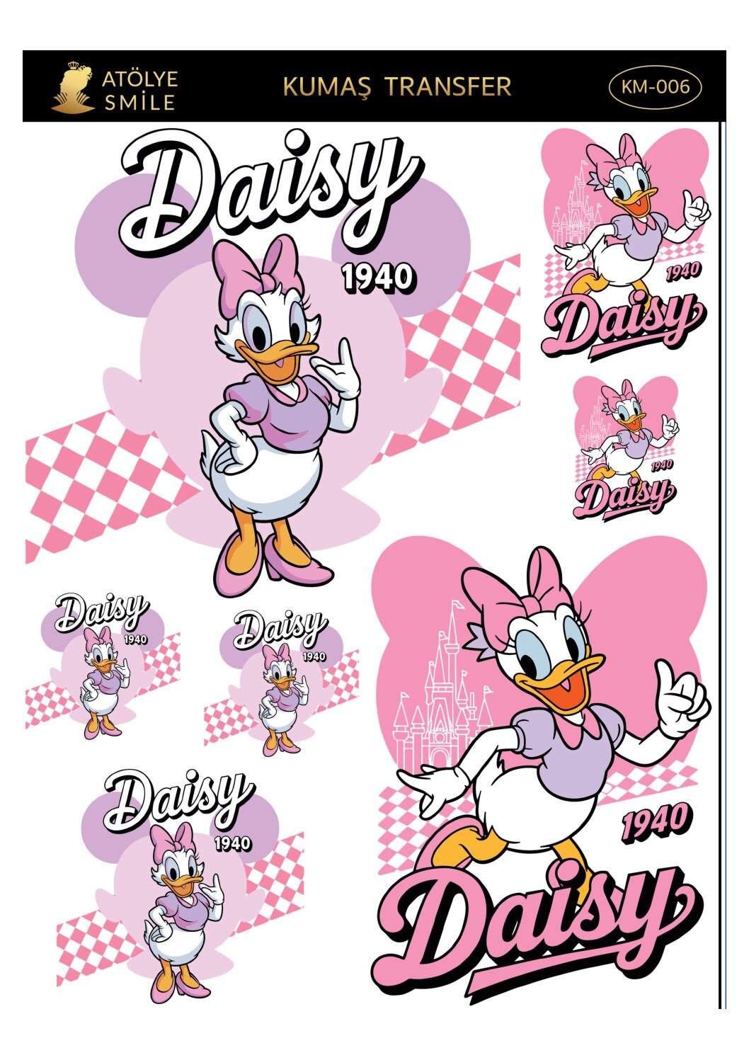 ATÖLYE SMİLE HER YÜZEY TRANSFER- KM006