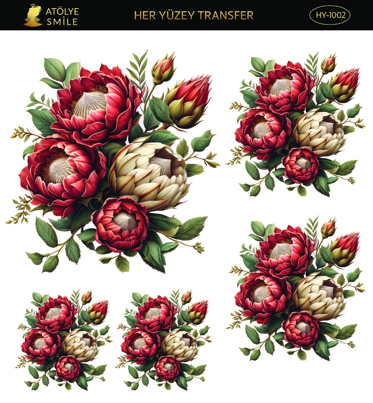 ATÖLYE SMİLE HER YÜZEY TRANSFER- HY 1002
