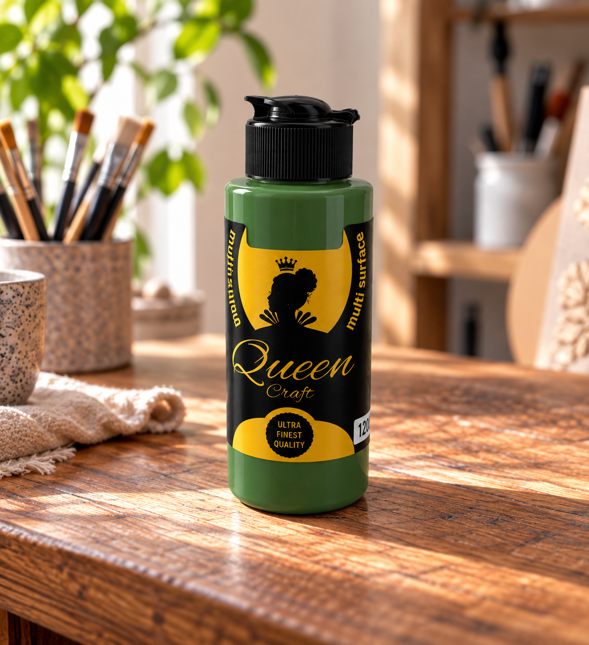QUEEN CRAFT MULTİSURFACE 120 ML-YAPRAK YEŞİLİ