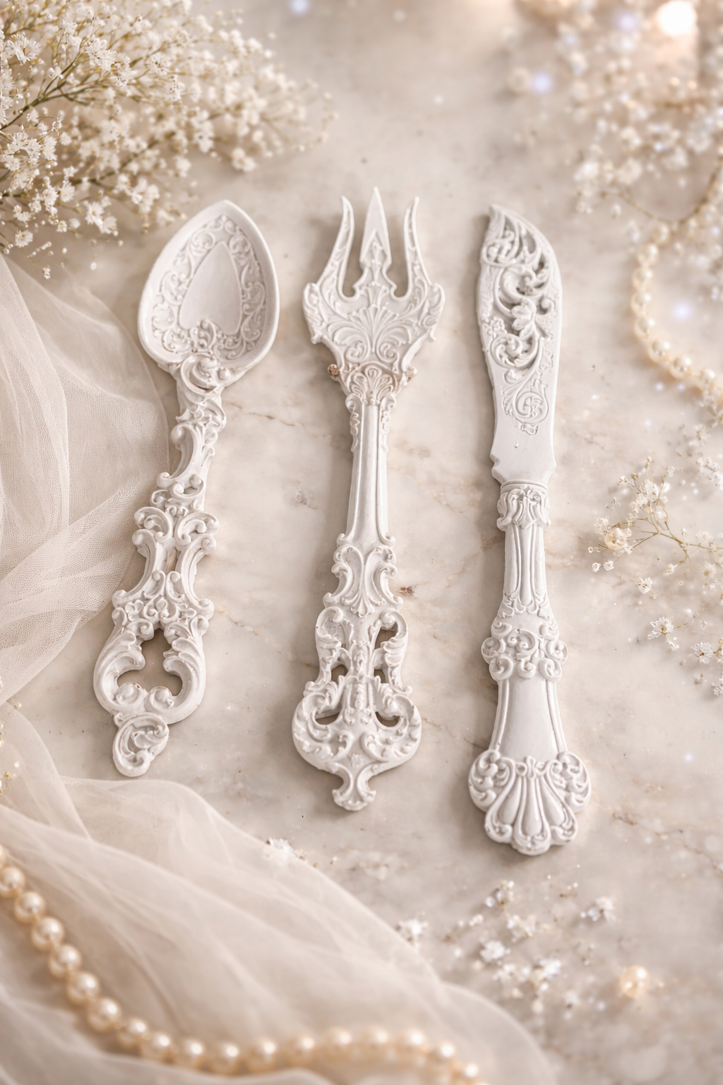 POLYESTER ÇATAL- KAŞIK-BIÇAK SET 25*6CM