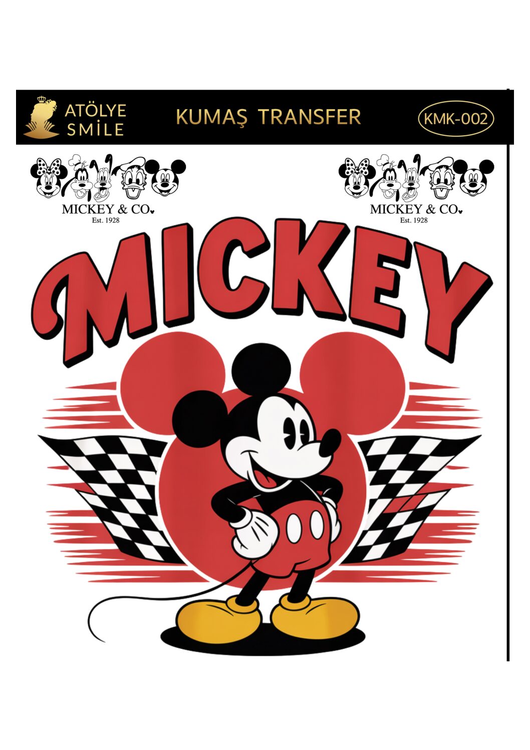 ATÖLYE SMİLE HER YÜZEY TRANSFER- KMK002