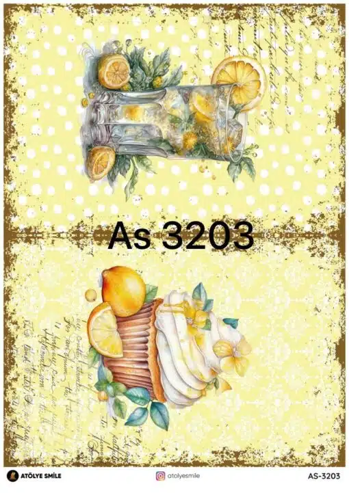 ATÖLYE SMİLE ÖZEL SERİ PİRİNÇ DEKOPAJ AS-3203