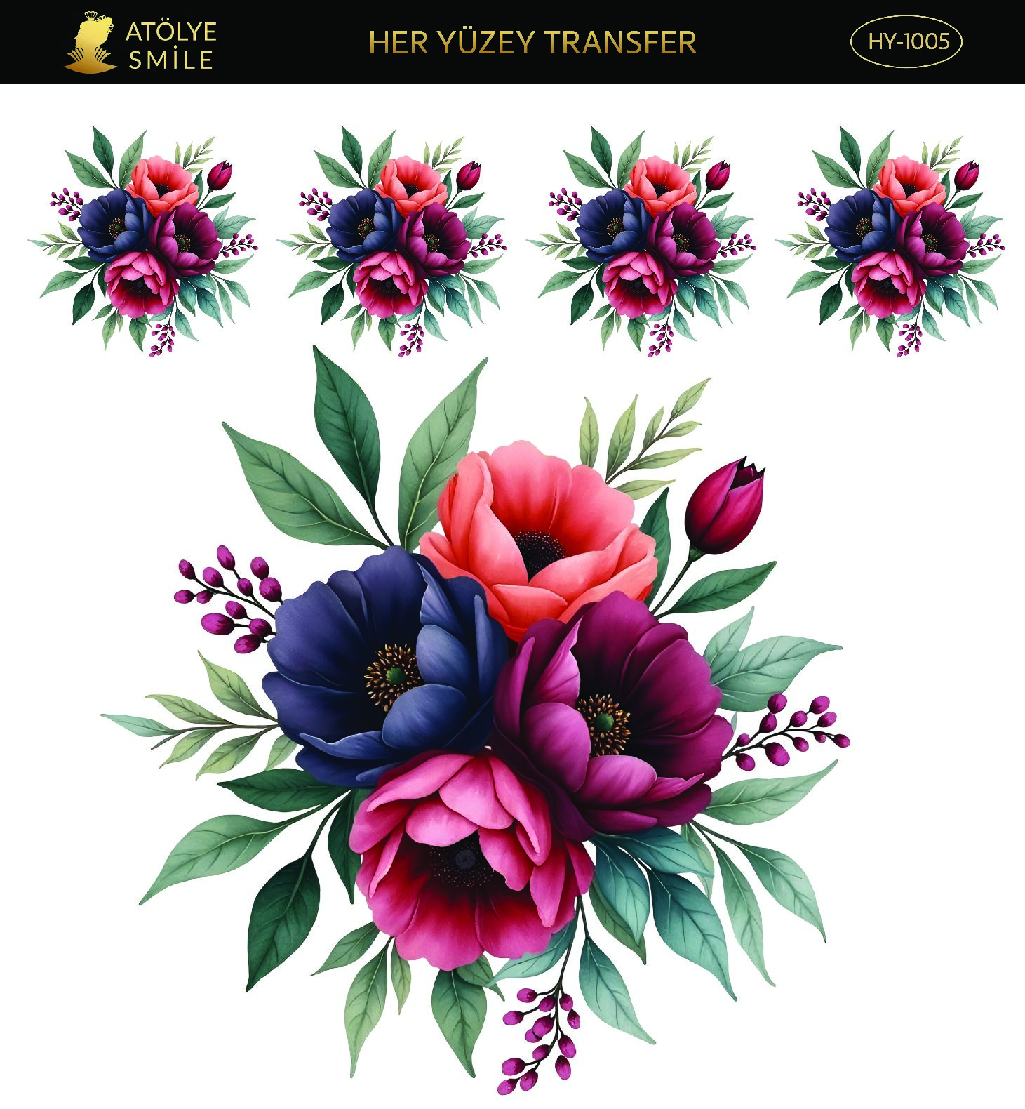 ATÖLYE SMİLE HER YÜZEY TRANSFER- HY 1005