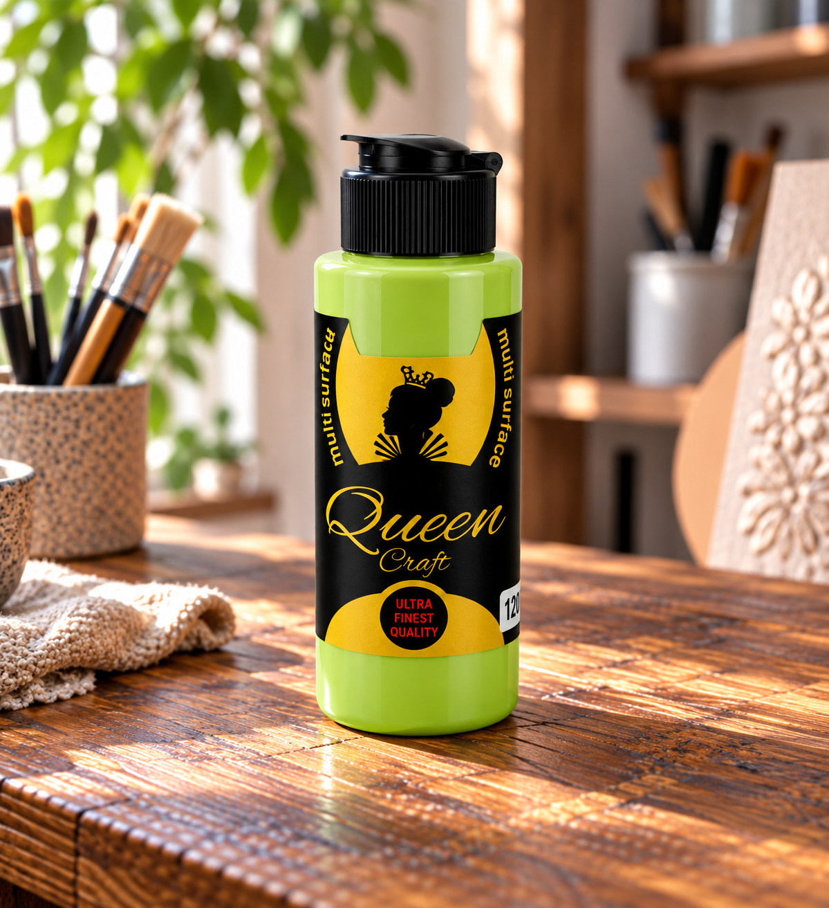 QUEEN CRAFT MULTİSURFACE 120 ML-FISTIK YEŞİLİ