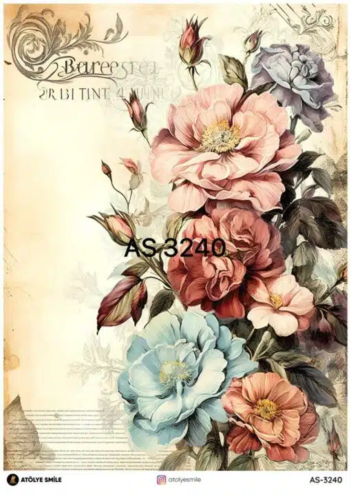 ATÖLYE SMİLE ÖZEL SERİ PİRİNÇ DEKOPAJ AS-3240