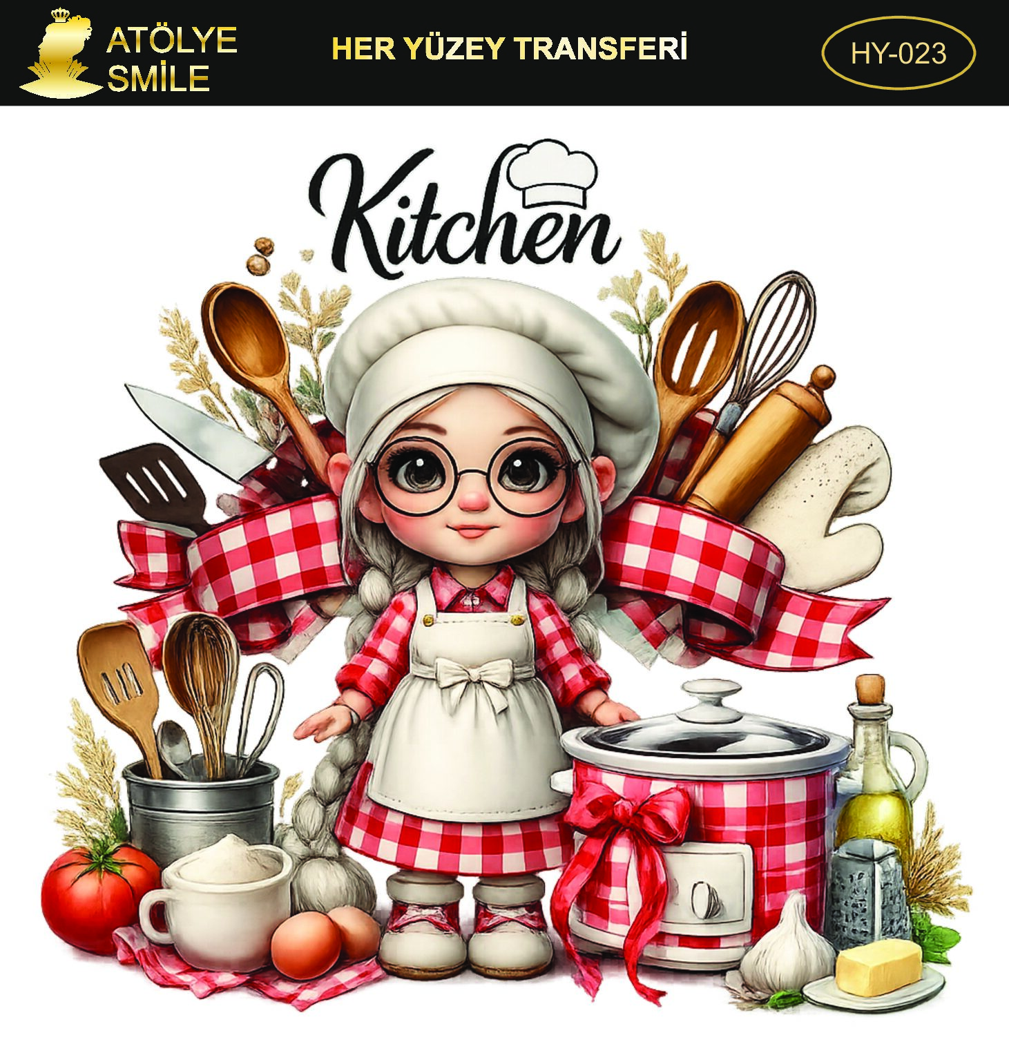 ATÖLYE SMİLE HER YÜZEY TRANSFER- HY 023