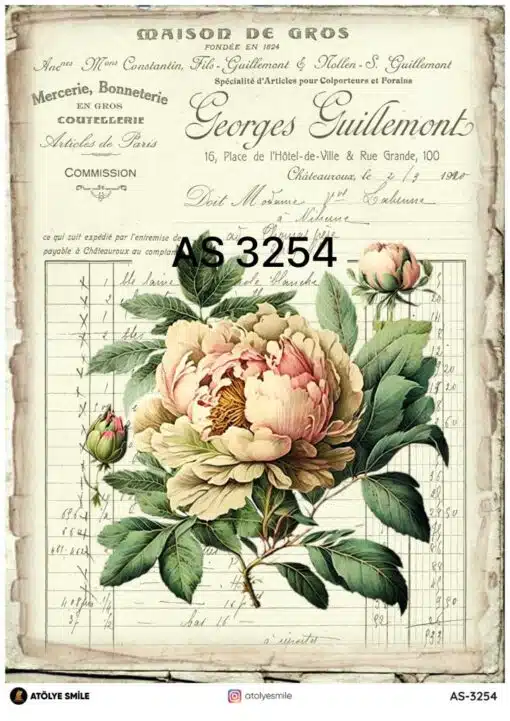 ATÖLYE SMİLE ÖZEL SERİ PİRİNÇ DEKOPAJ AS-3254