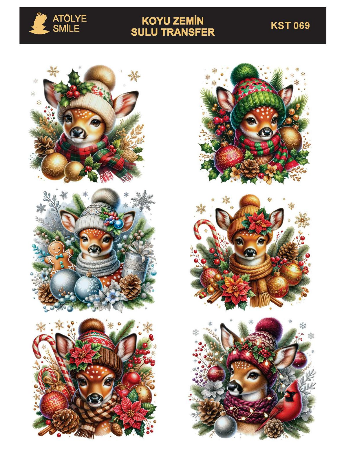 ATÖLYE SMİLE KOYU SULU TRANSFER KST-069