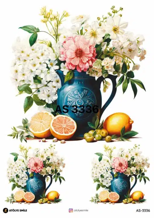 ATÖLYE SMİLE ÖZEL SERİ PİRİNÇ DEKOPAJ AS-3336