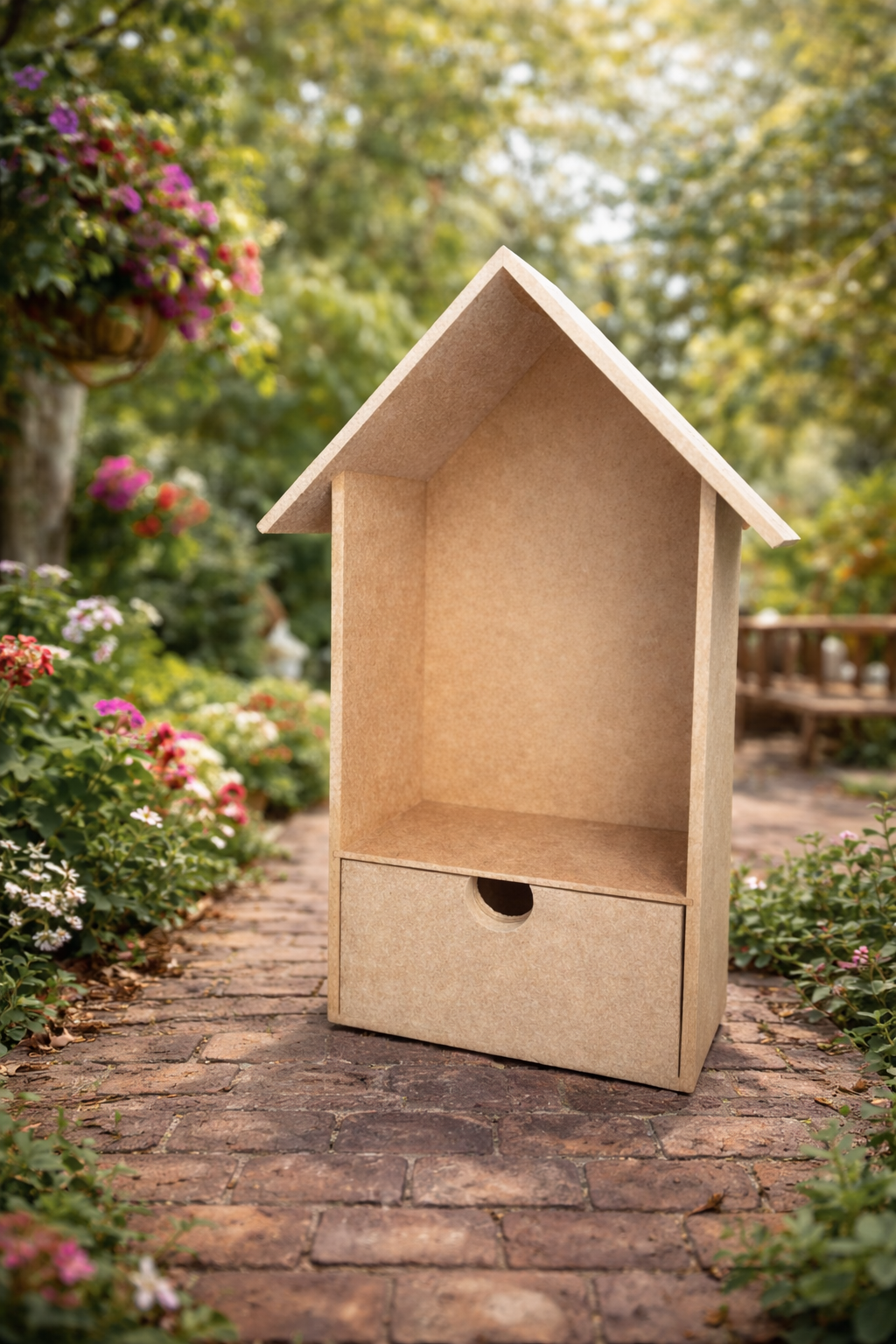 ÇEKMECELİ EV ŞEKLİNDE RAF