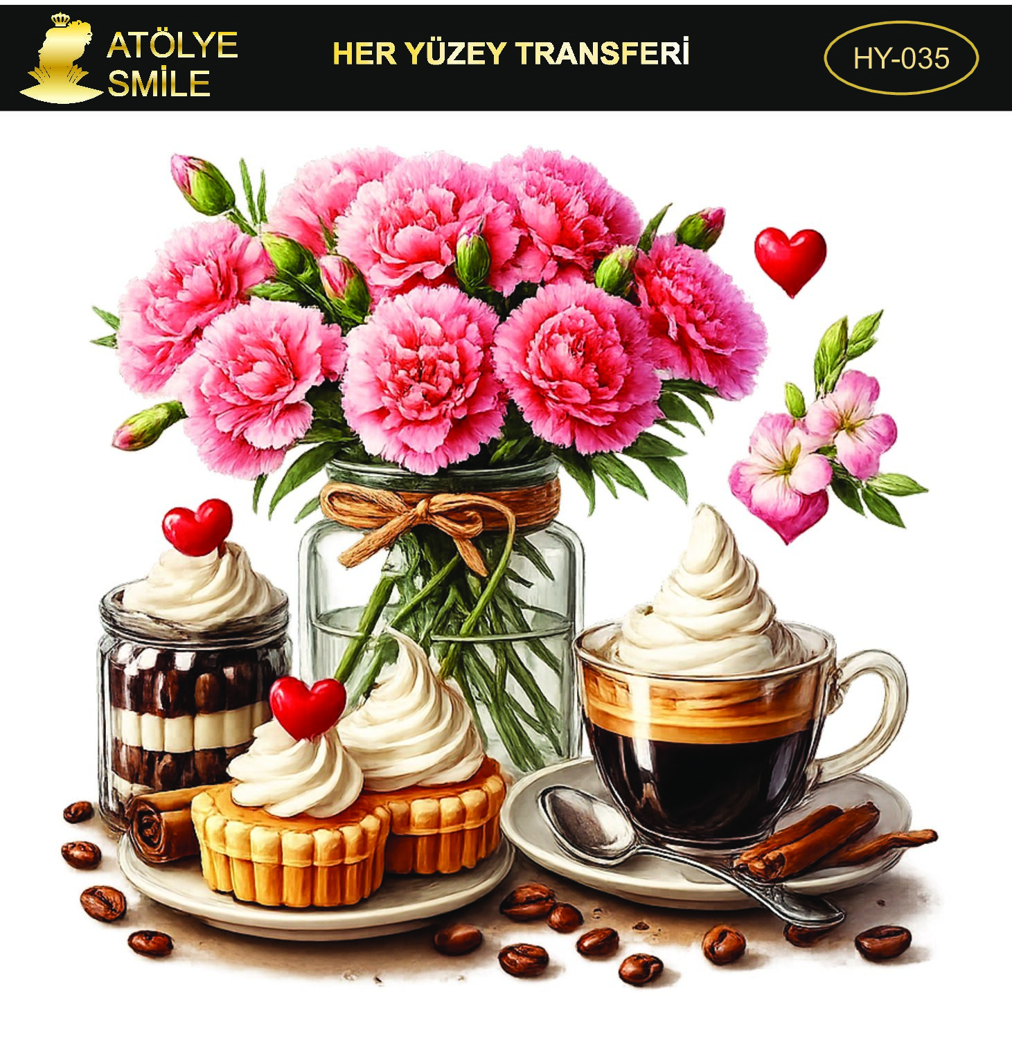 ATÖLYE SMİLE HER YÜZEY TRANSFER- HY 035