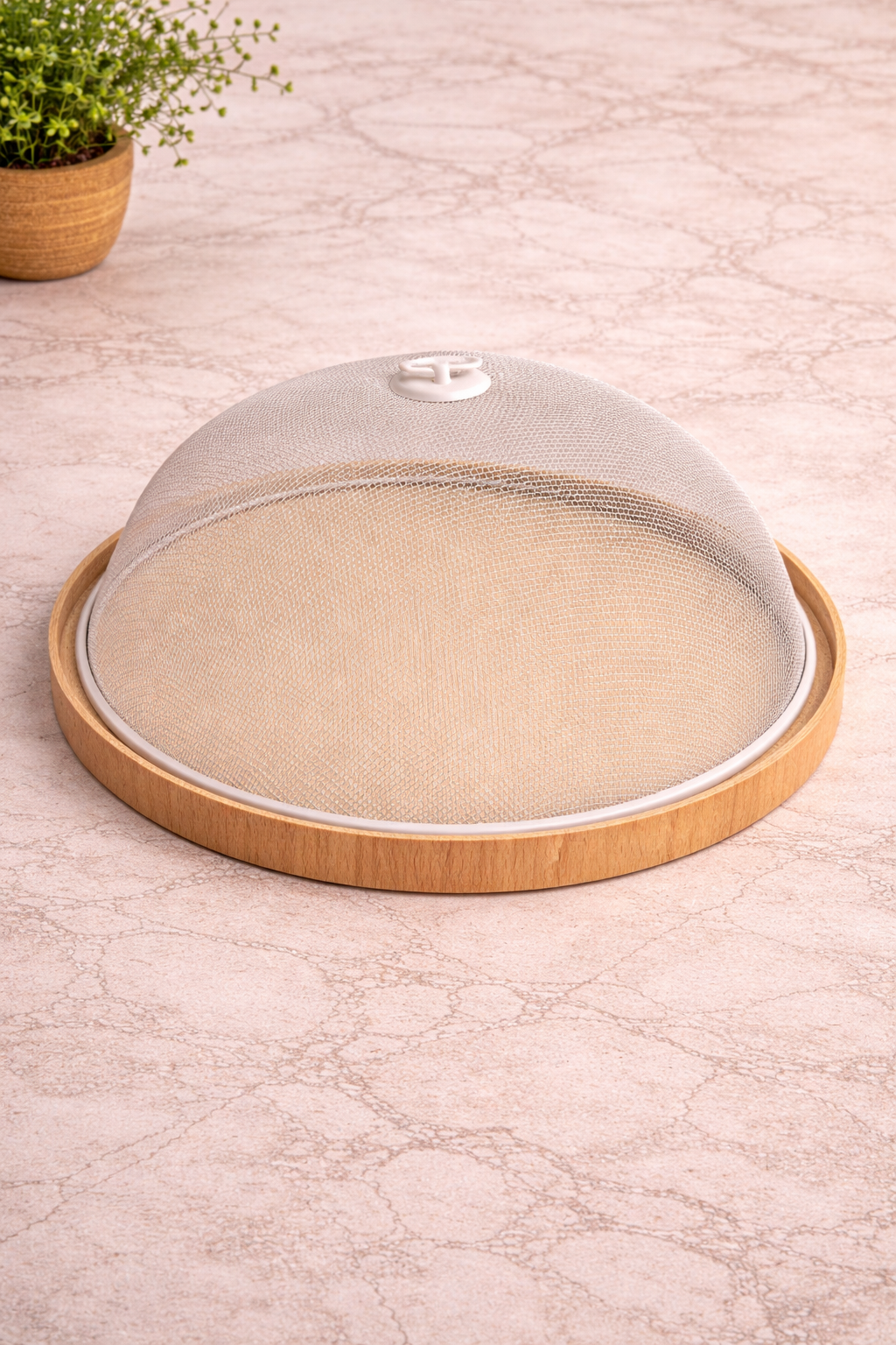 MASİF SUNUMLUKLU TEL KORUYUCU-BEYAZ31 CM