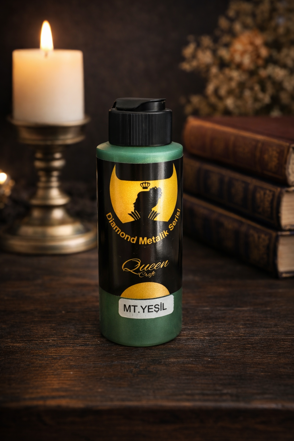 QUEEN CRAFT DİAMOND METALİK SERİ 120 ML-YEŞİL