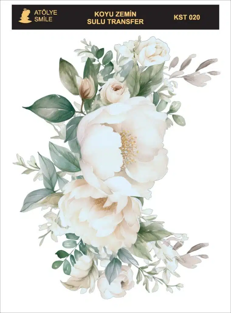 ATÖLYE SMİLE KOYU ZEMİN SULU TRANSFER KST-020