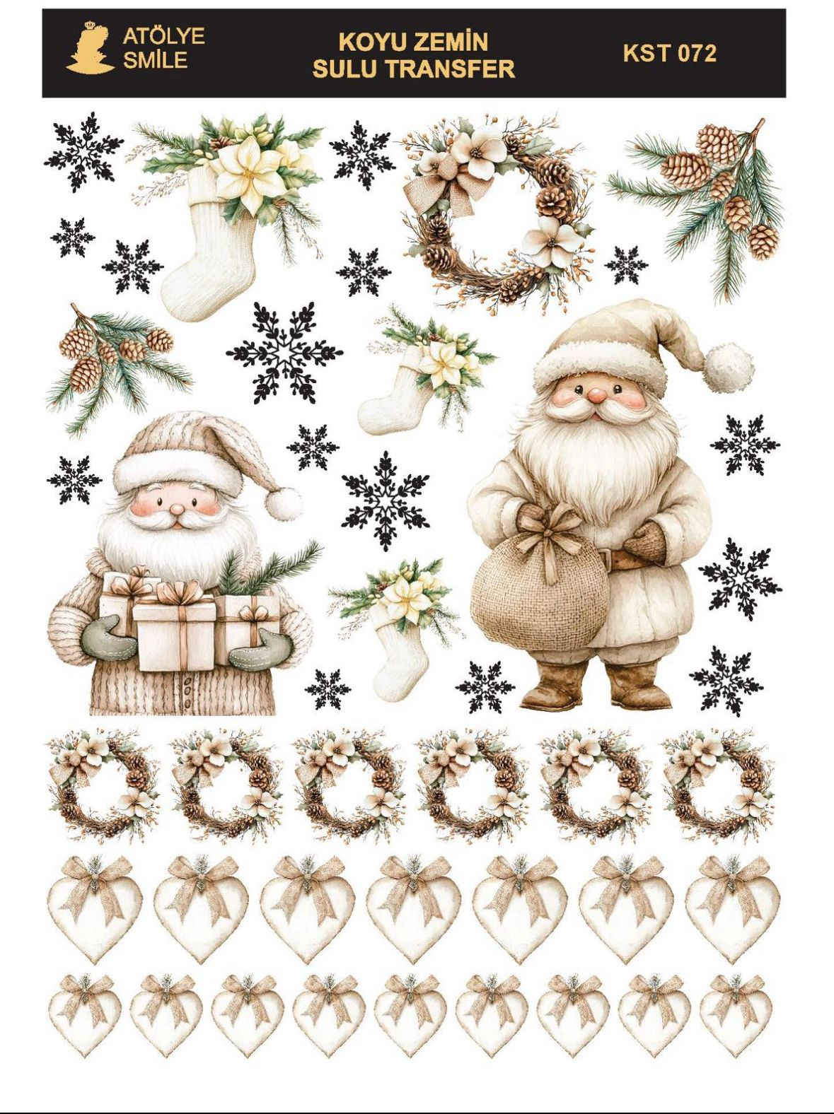 ATÖLYE SMİLE KOYU SULU TRANSFER KST-072