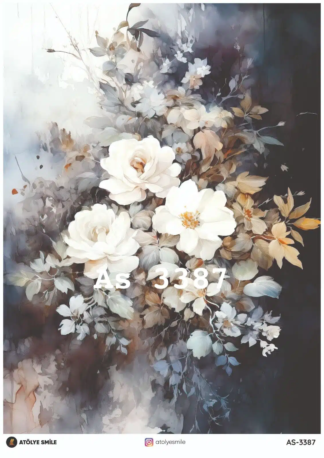 ATÖLYE SMİLE ÖZEL PİRİNÇ DEKOPAJ AS-3387