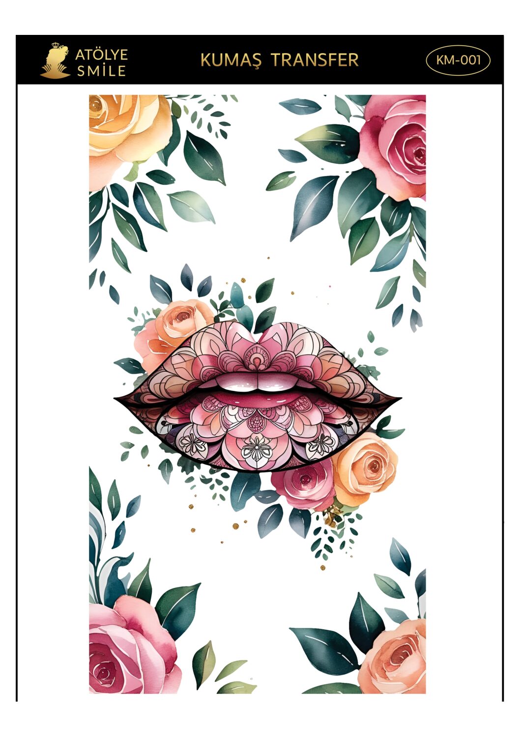 ATÖLYE SMİLE HER YÜZEY TRANSFER- KM001