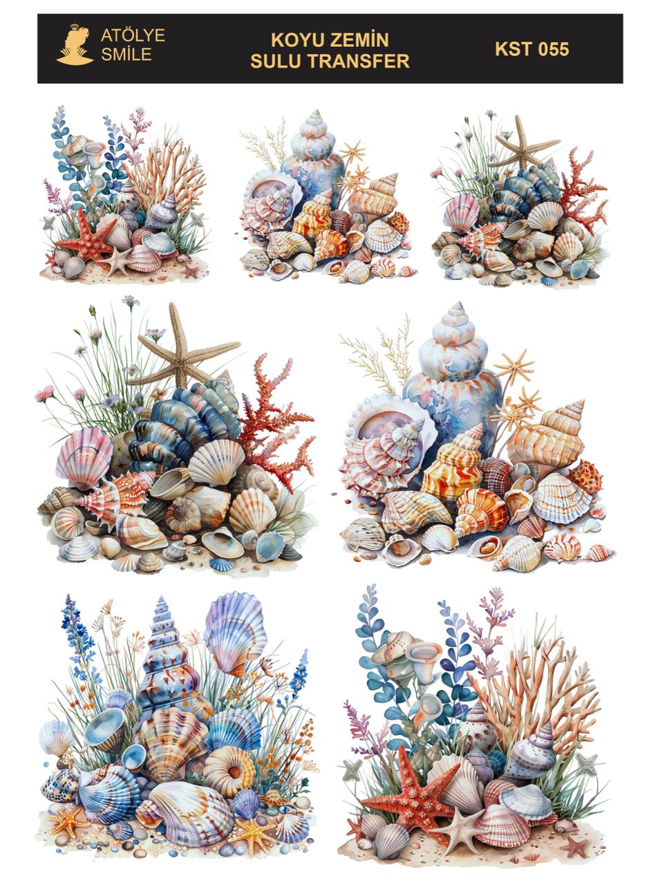 ATÖLYE SMİLE KOYU ZEMİN SULU TRANSFER-KST 055