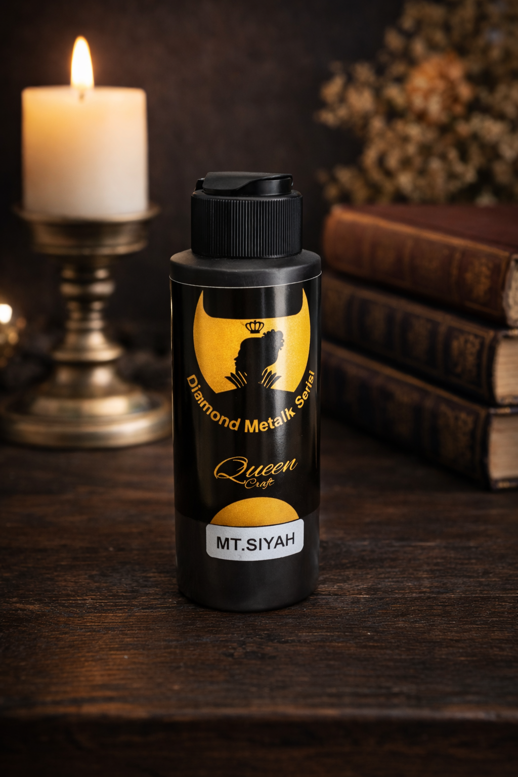 QUEEN CRAFT DİAMOND METALİK SERİ 120 ML-SİYAH