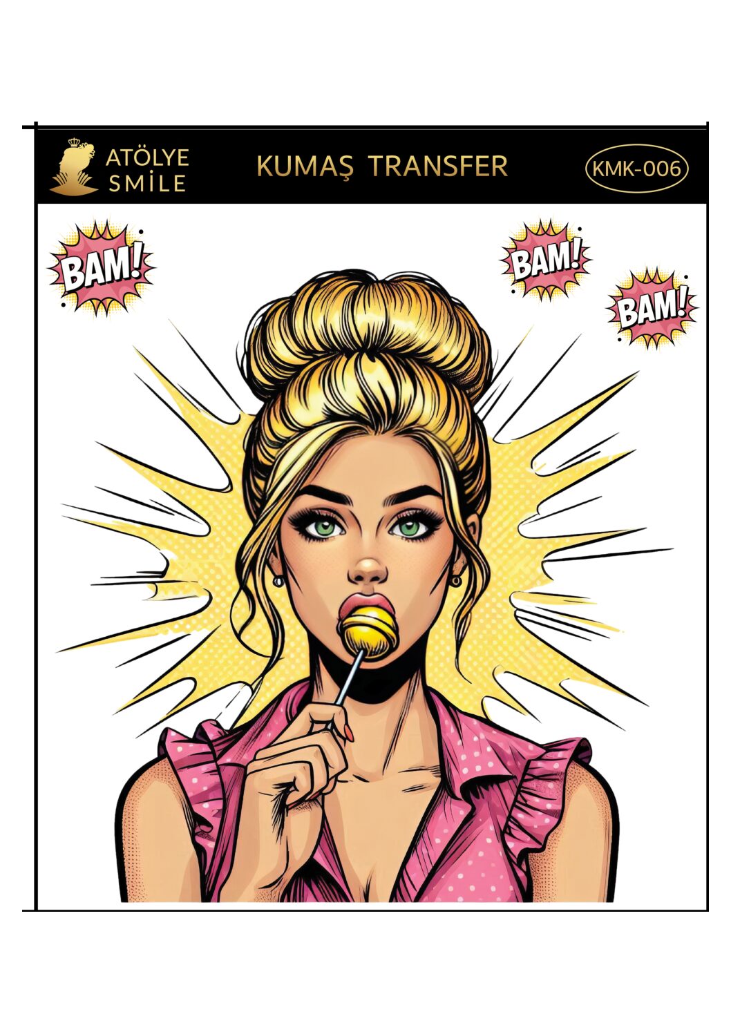 ATÖLYE SMİLE HER YÜZEY TRANSFER- KMK006