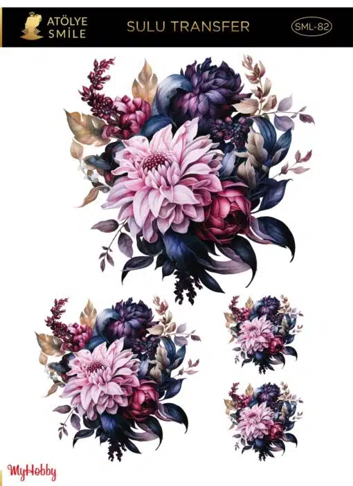 ATÖLYE SMİLE ÖZEL SERİ SULU TRANSFER KAĞIDI SML-82