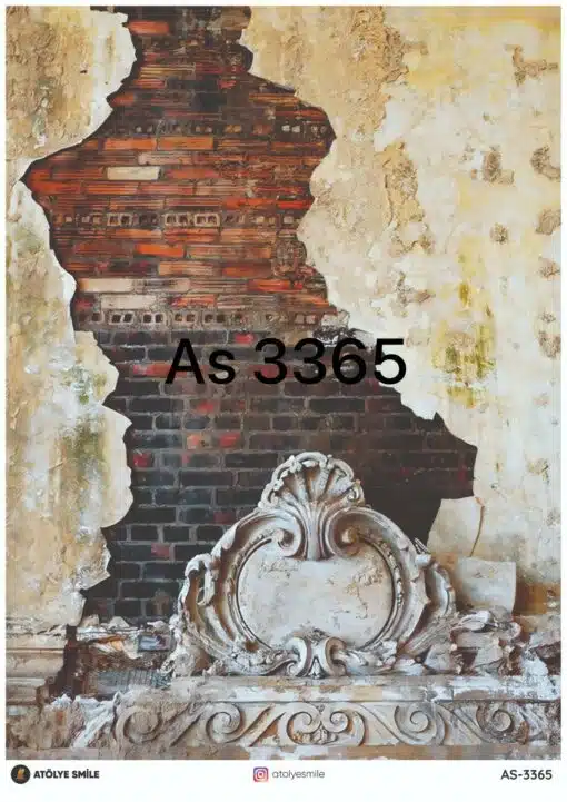 ATÖLYE SMİLE ÖZEL SERİ PİRİNÇ DEKOPAJ AS-3365