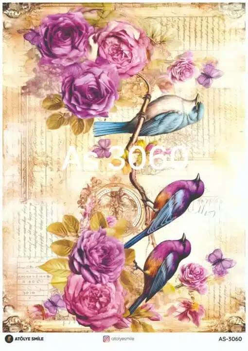 ATÖLYE SMİLE ÖZEL SERİ PİRİNÇ DEKOPAJ AS-3060