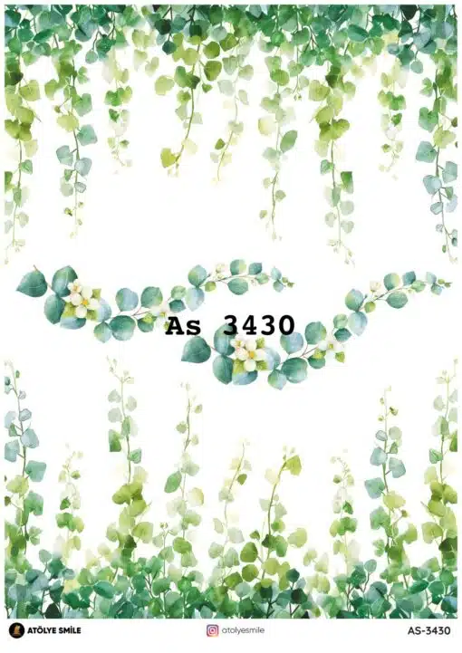 ATÖLYE SMİLE ÖZEL SERİ PİRİNÇ DEKOPAJ 3430