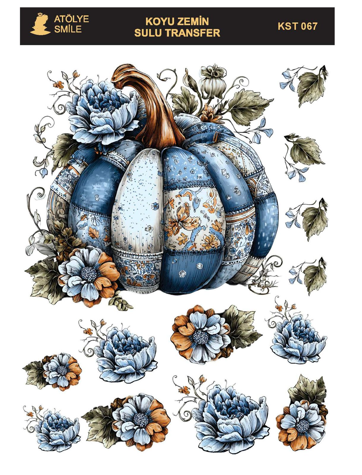 ATÖLYE SMİLE KOYU SULU TRANSFER KST-067