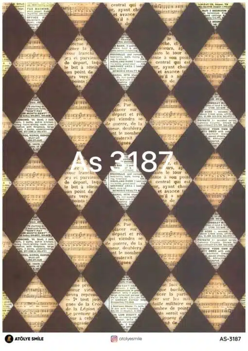 ATÖLYE SMİLE ÖZEL SERİ PİRİNÇ DEKOPAJ AS-3187