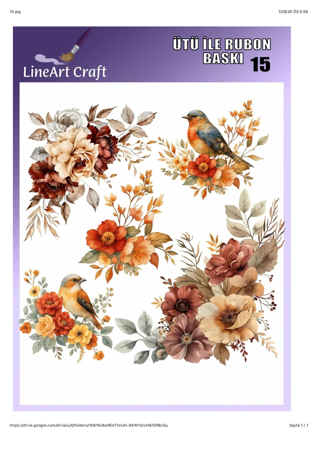 LİNEART ÜTÜ TRANSFER LNT 15