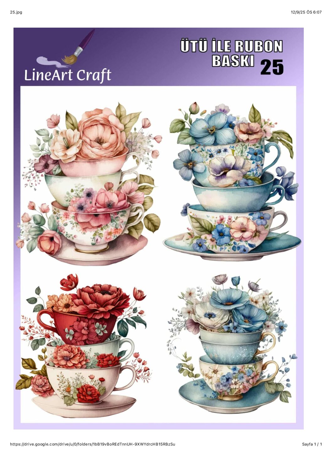 LİNEART ÜTÜ TRANSFER LNT 25