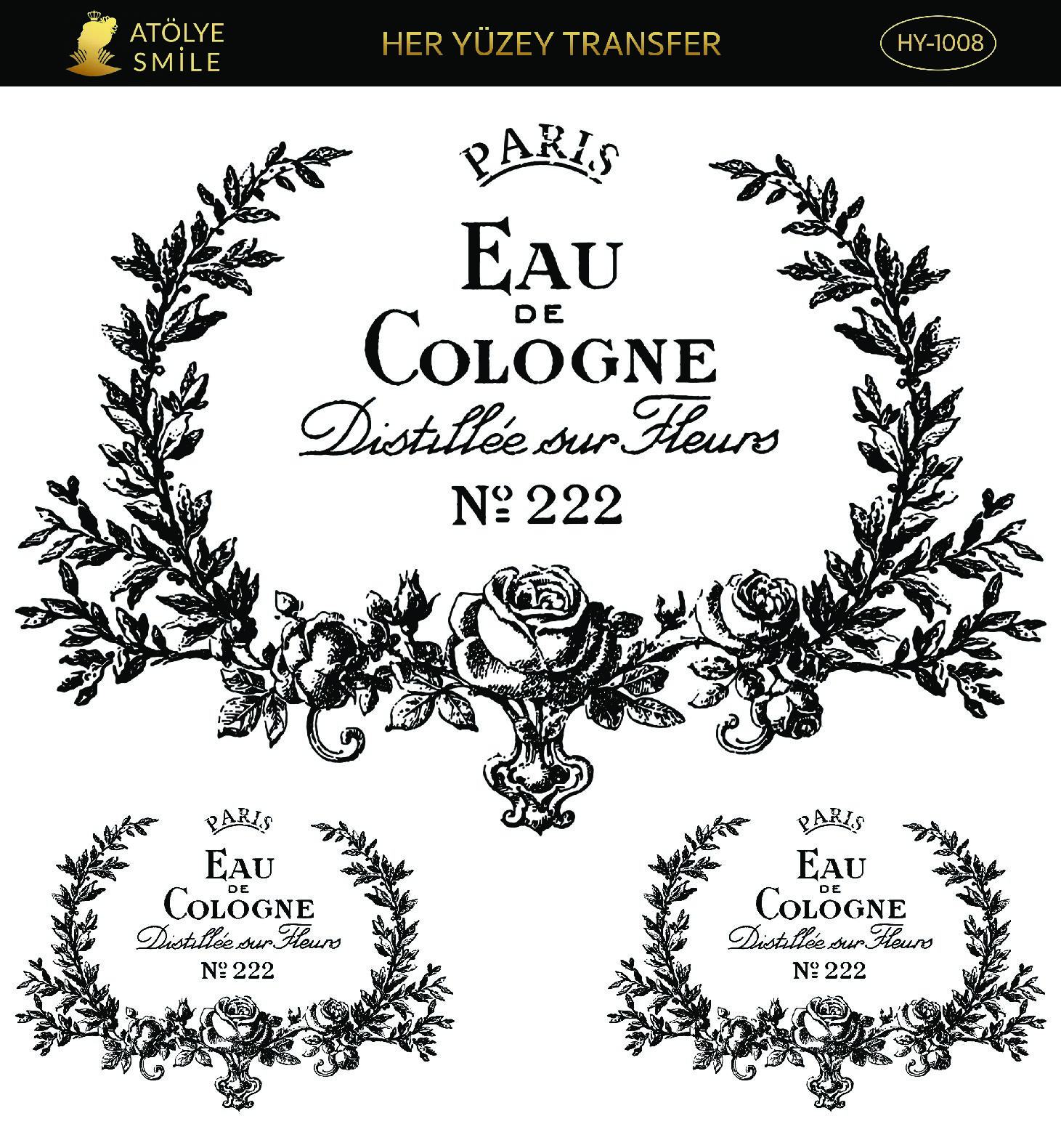 ATÖLYE SMİLE HER YÜZEY TRANSFER- HY 1008