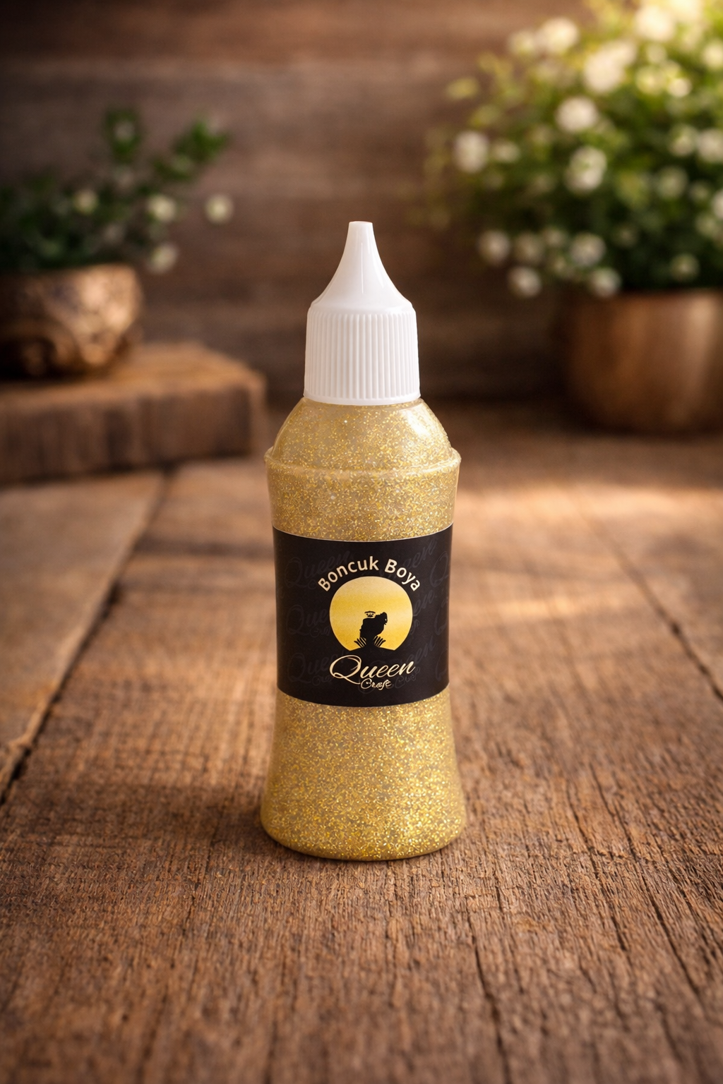 QUEEN CRAFT SİMLİ BOYUTLU BONCUK BOYA-GOLD