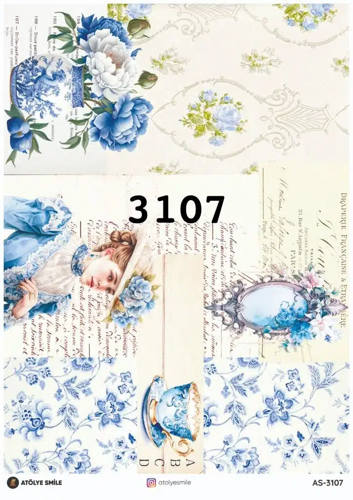 ATÖLYE SMİLE ÖZEL SERİ PİRİNÇ DEKOPAJ AS-3107