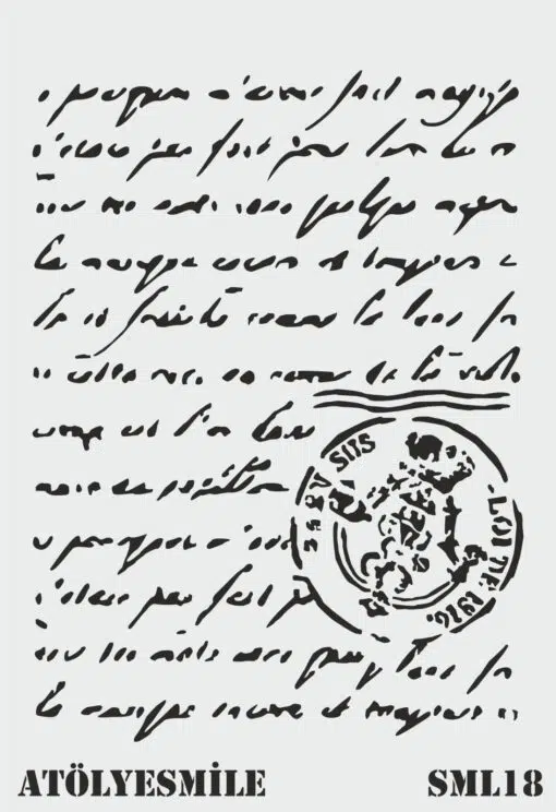 ATÖLYE SMİLE ÖZEL STENCİL-AS 18