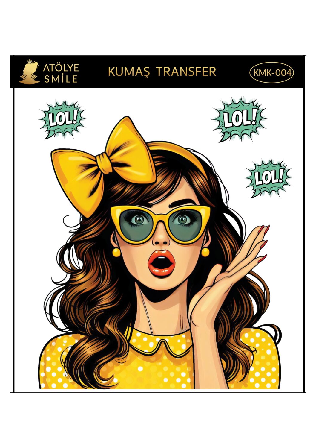 ATÖLYE SMİLE HER YÜZEY TRANSFER- KMK004