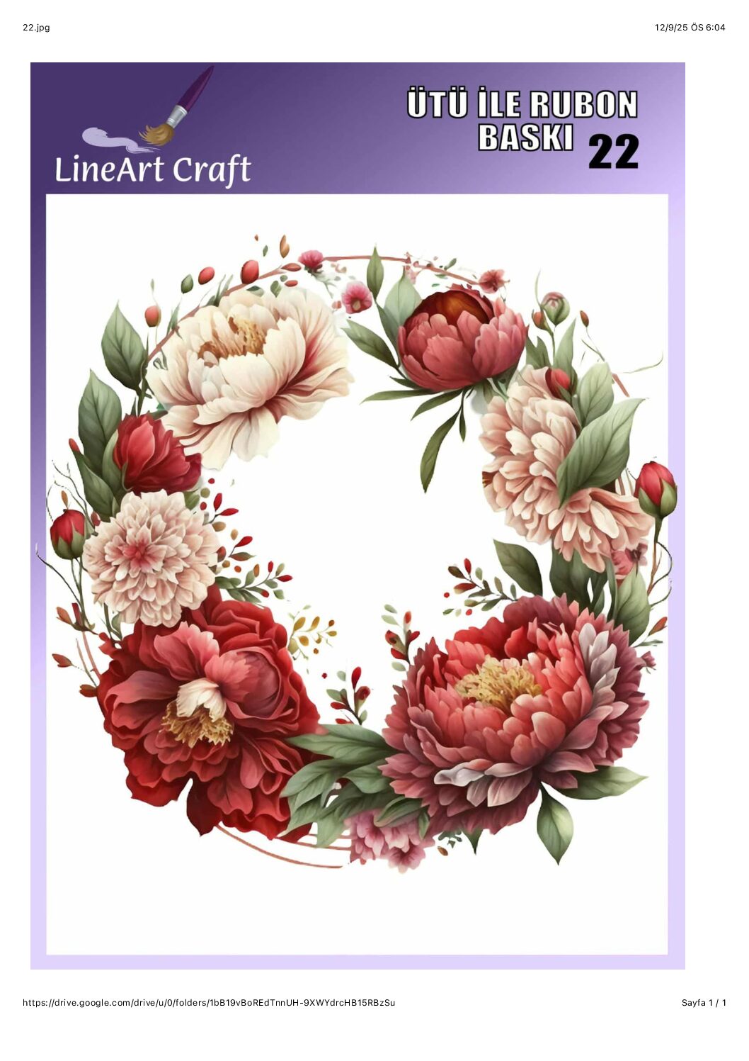 LİNEART ÜTÜ TRANSFER LNT 22