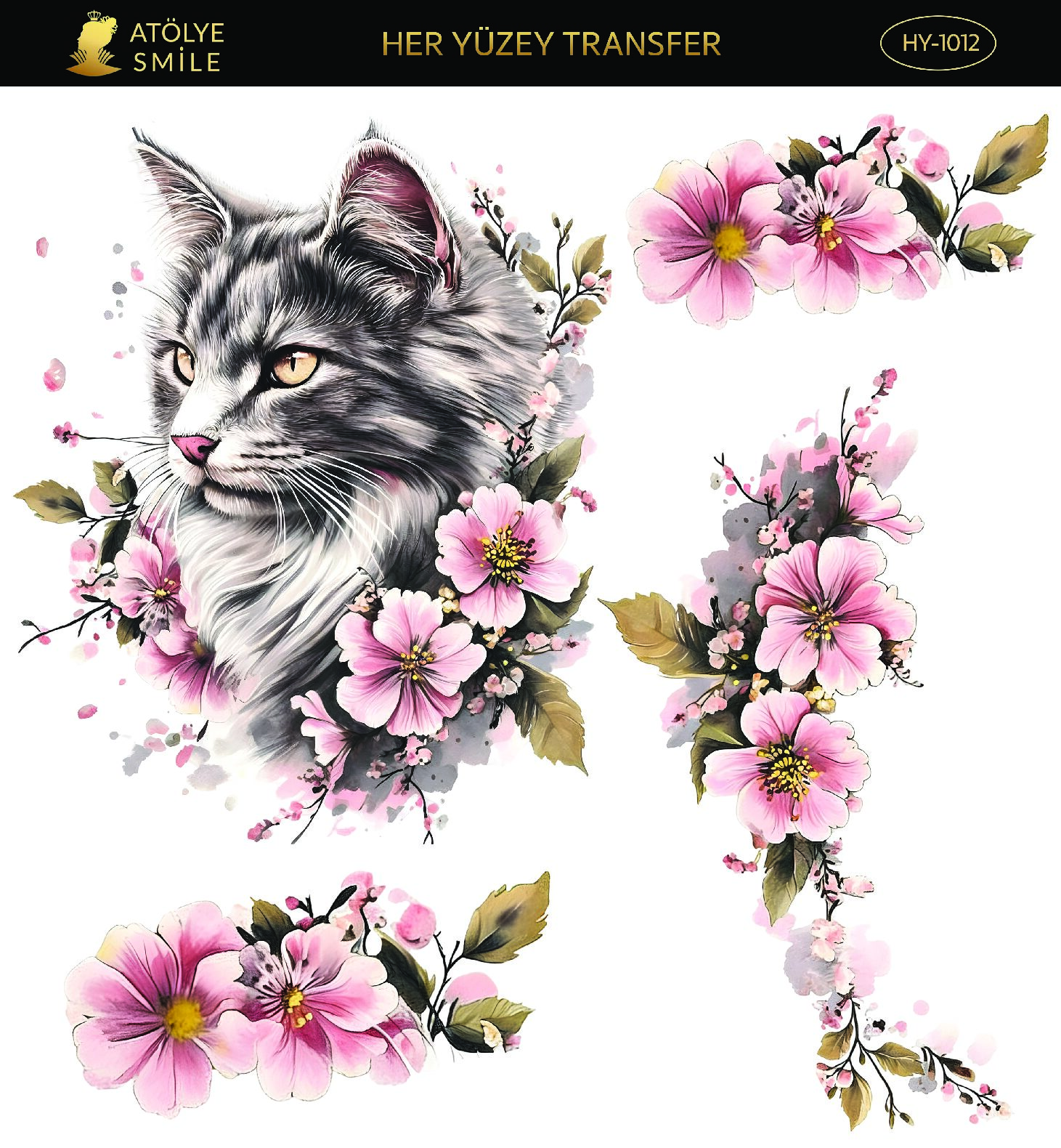 ATÖLYE SMİLE HER YÜZEY TRANSFER- HY 1012