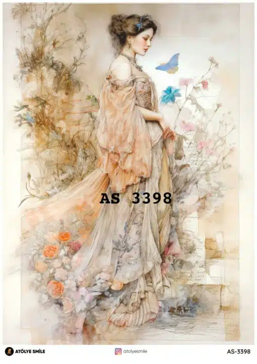 ATÖLYE SMİLE ÖZEL SERİ PİRİNÇ DEKOPAJ 3398