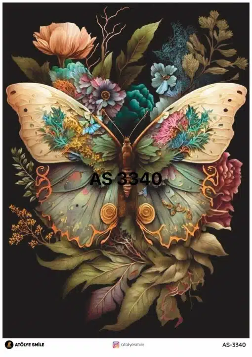 ATÖLYE SMİLE ÖZEL SERİ PİRİNÇ DEKOPAJ AS-3340